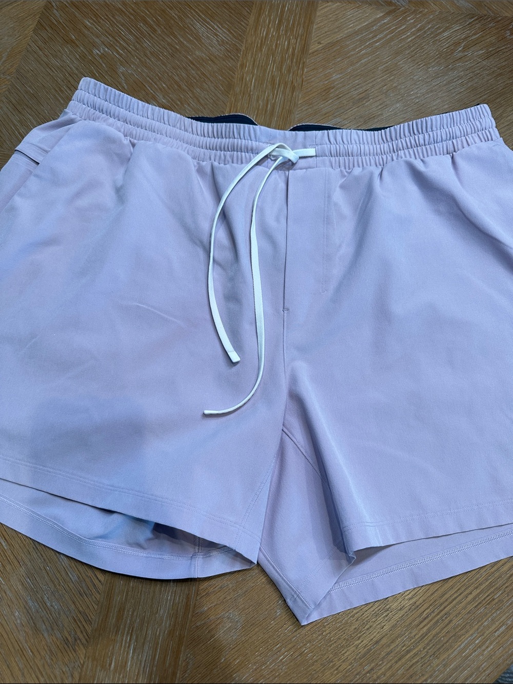 Light Lavender men’s Lululemon Athletic Shorts with Drawstring